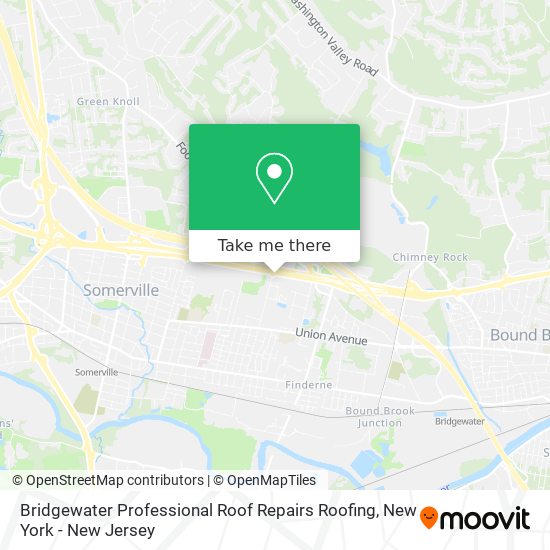 Mapa de Bridgewater Professional Roof Repairs Roofing