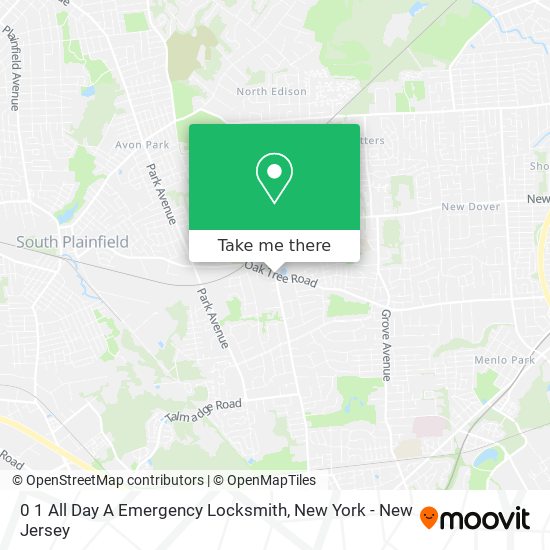 Mapa de 0 1 All Day A Emergency Locksmith