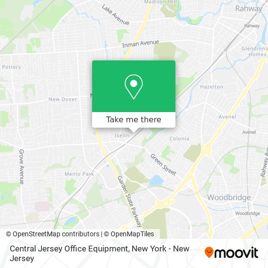 Central Jersey Office Equipment map