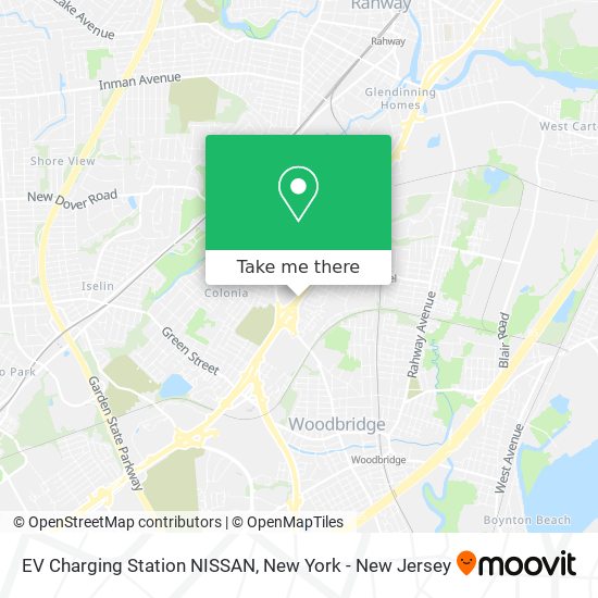 EV Charging Station NISSAN map