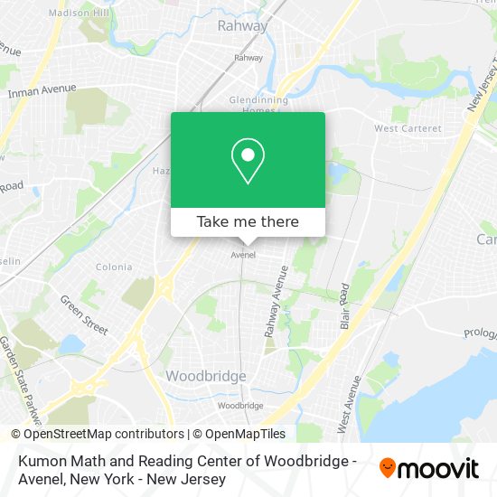 Kumon Math and Reading Center of Woodbridge - Avenel map