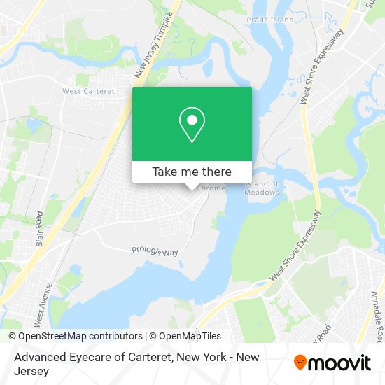 Advanced Eyecare of Carteret map