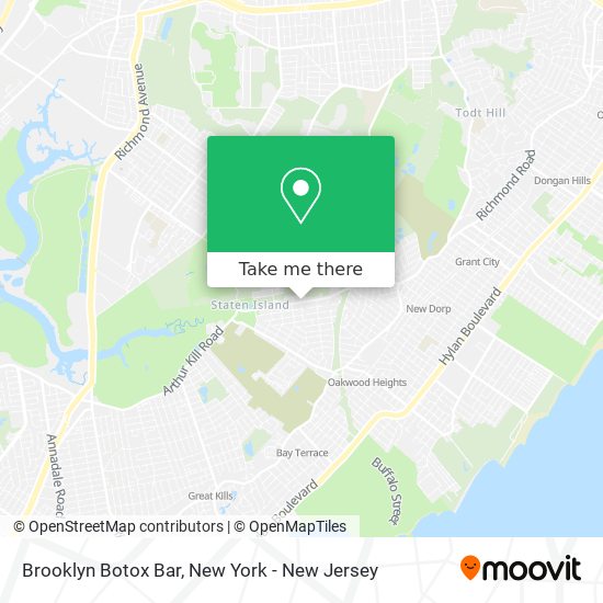 Brooklyn Botox Bar map