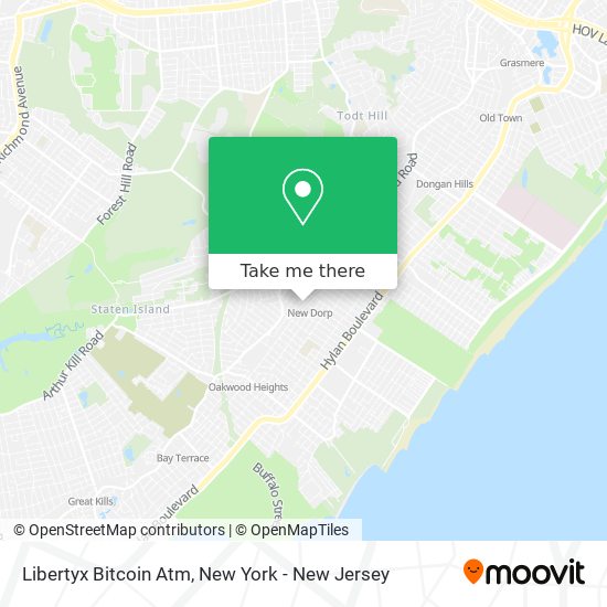 Mapa de Libertyx Bitcoin Atm