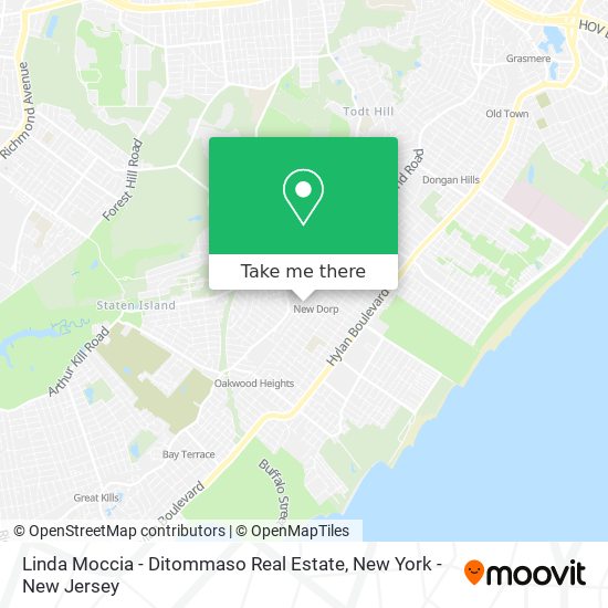 Linda Moccia - Ditommaso Real Estate map