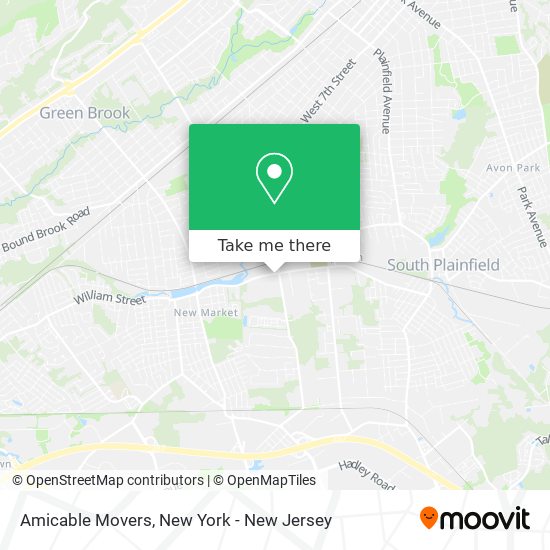 Amicable Movers map