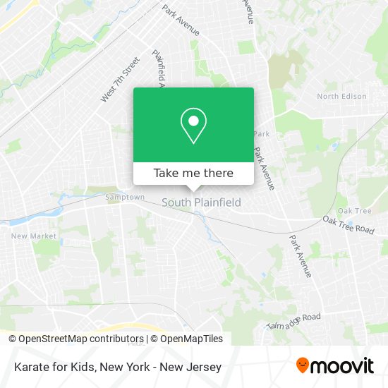 Karate for Kids map