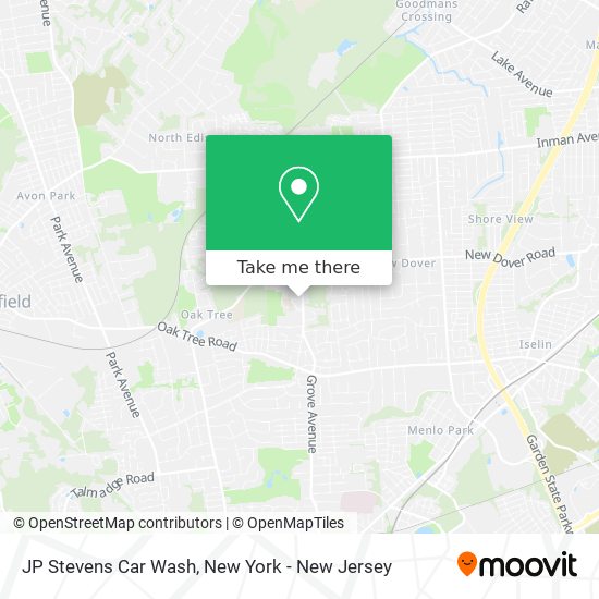 JP Stevens Car Wash map