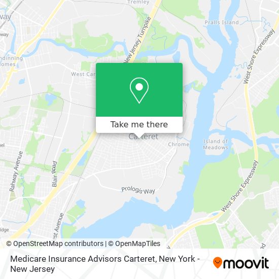 Mapa de Medicare Insurance Advisors Carteret