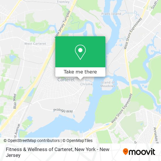 Mapa de Fitness & Wellness of Carteret