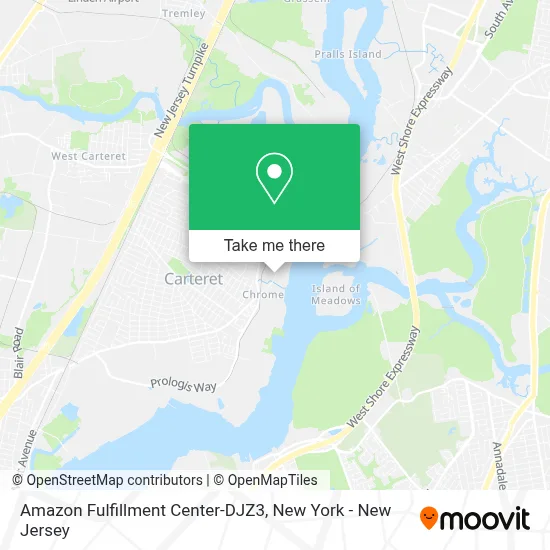 Amazon Fulfillment Center-DJZ3 map