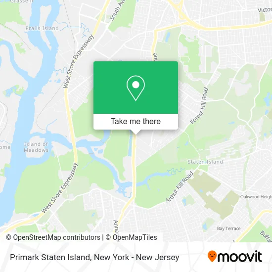 Primark Staten Island map