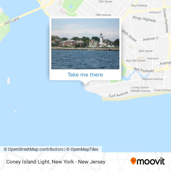 Mapa de Coney Island Light