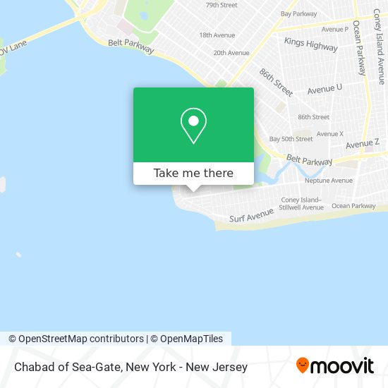 Chabad of Sea-Gate map