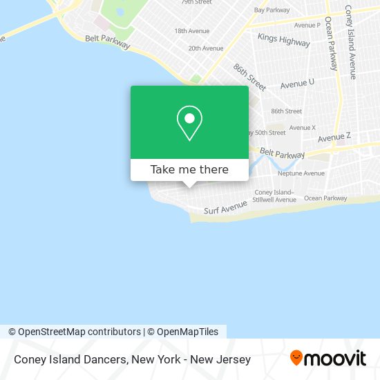 Coney Island Dancers map