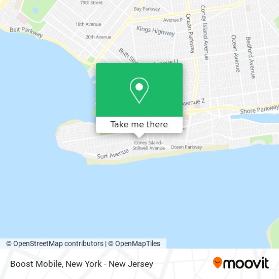 Boost Mobile map