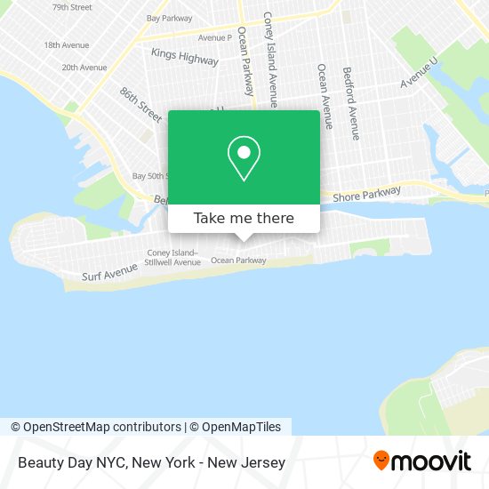 Beauty Day NYC map