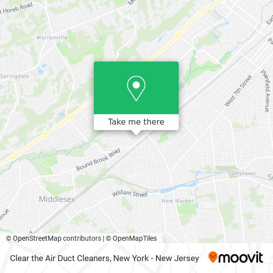 Clear the Air Duct Cleaners map