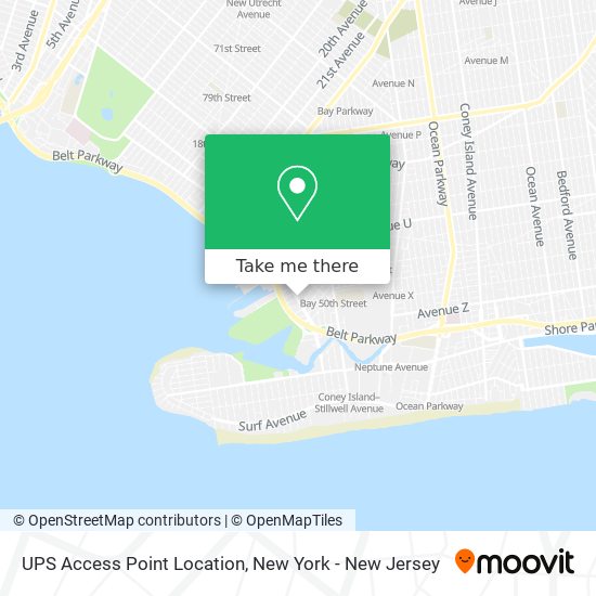 Mapa de UPS Access Point Location