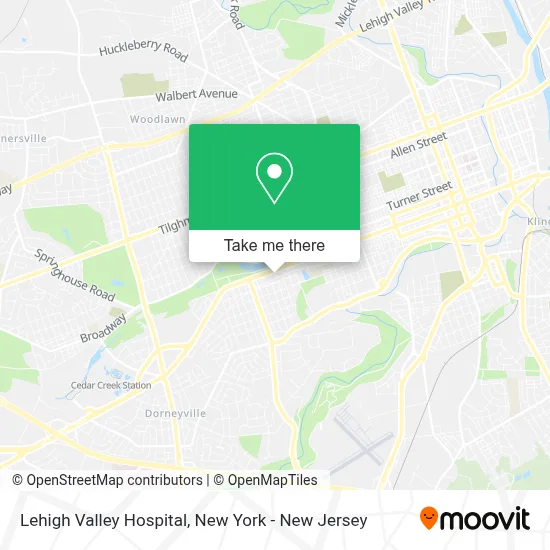 Lehigh Valley Hospital map