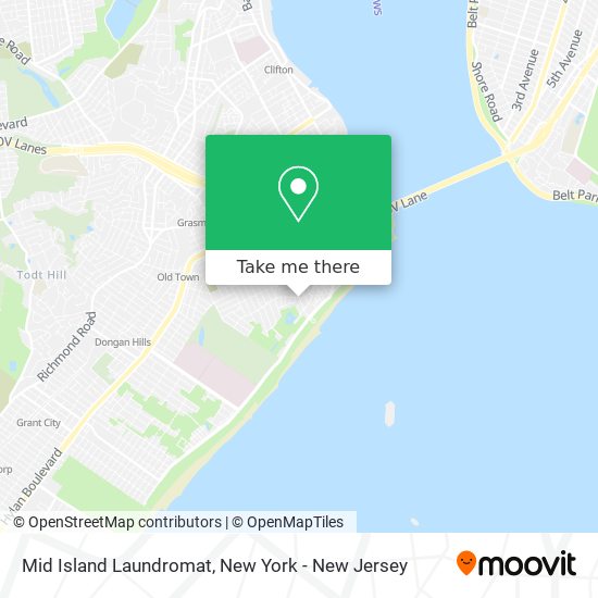 Mapa de Mid Island Laundromat