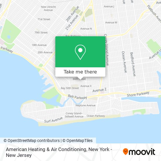 Mapa de American Heating & Air Conditioning