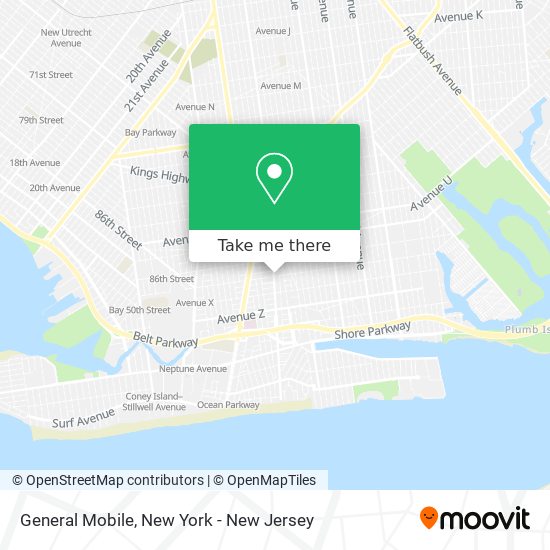 General Mobile map