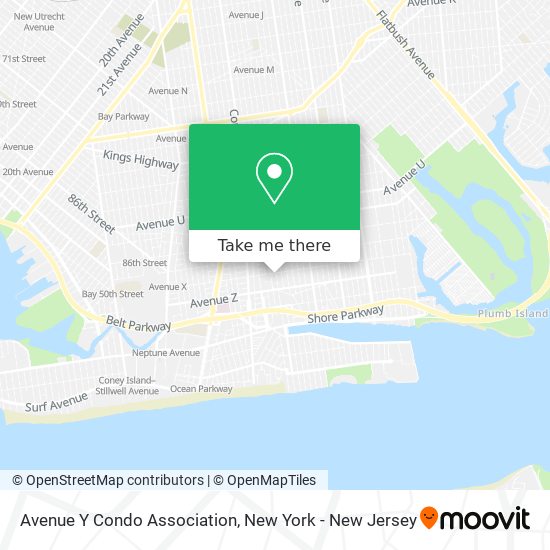 Avenue Y Condo Association map