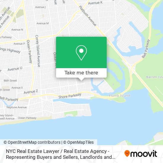 NYC Real Estate Lawyer / Real Estate Agency - Representing Buyers and Sellers, Landlords and Tenant map