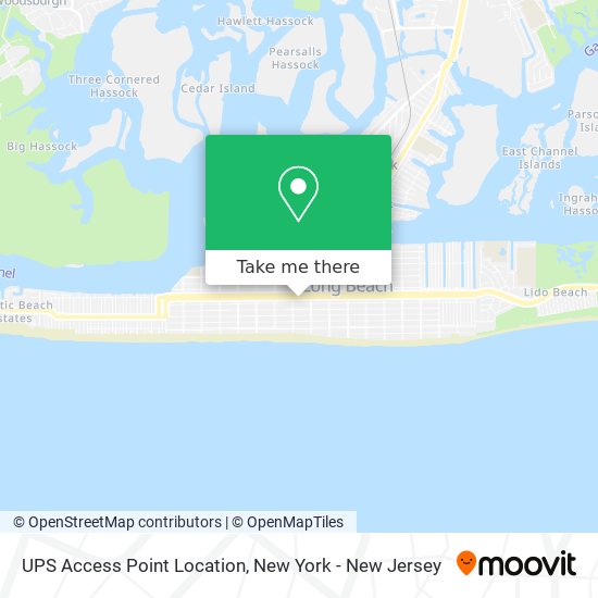 UPS Access Point Location map