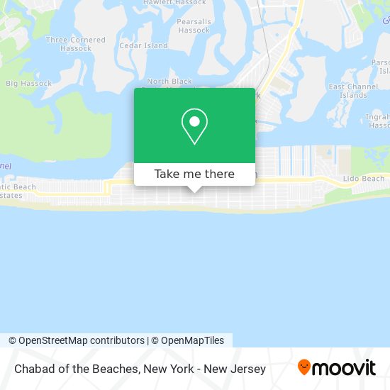 Chabad of the Beaches map