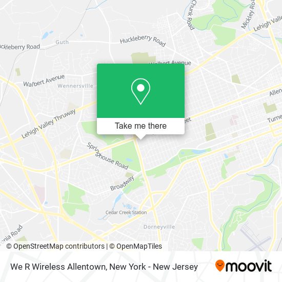 We R Wireless Allentown map
