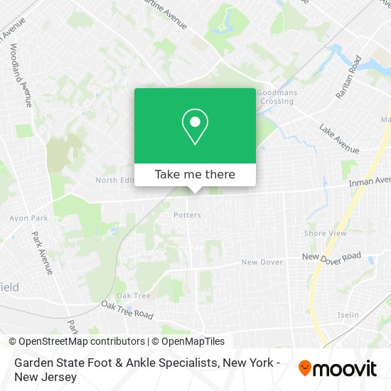 Mapa de Garden State Foot & Ankle Specialists