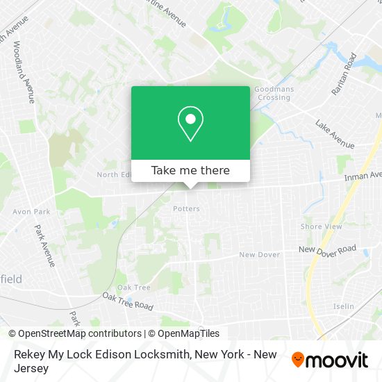 Rekey My Lock Edison Locksmith map