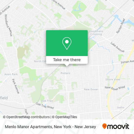 Menlo Manor Apartments map