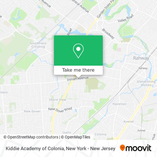 Kiddie Academy of Colonia map