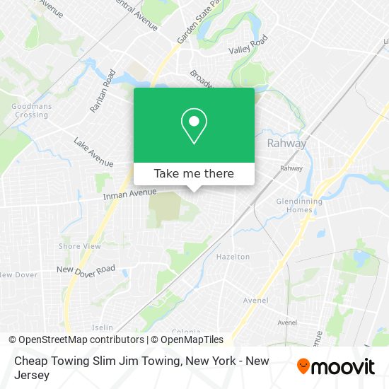 Cheap Towing Slim Jim Towing map