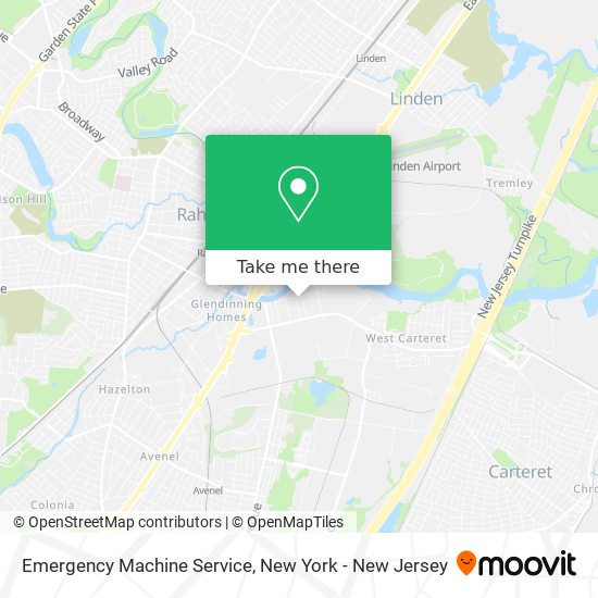 Mapa de Emergency Machine Service