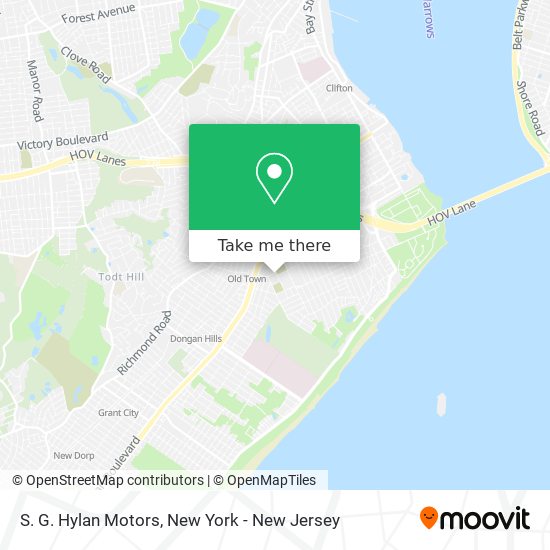 S. G. Hylan Motors map