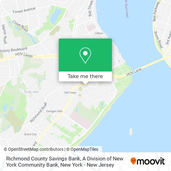 Mapa de Richmond County Savings Bank, A Division of New York Community Bank