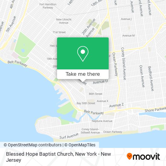 Mapa de Blessed Hope Baptist Church