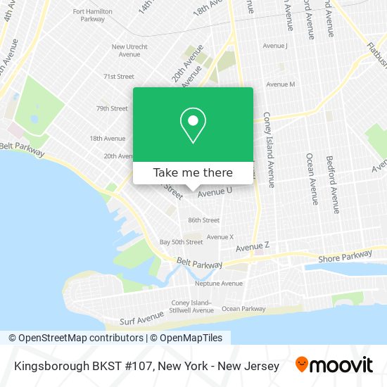 Kingsborough BKST #107 map