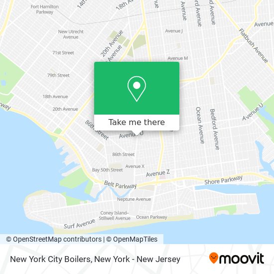 New York City Boilers map
