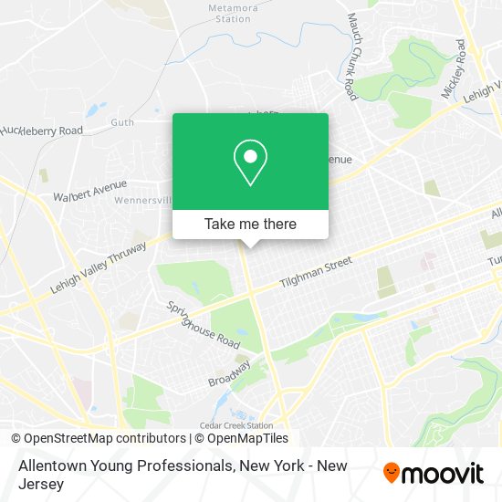 Mapa de Allentown Young Professionals