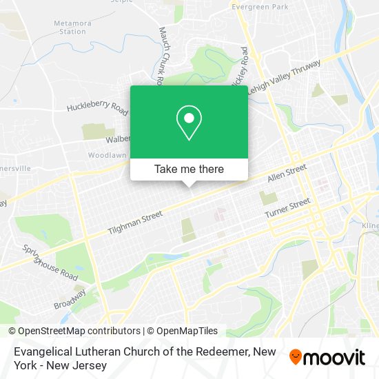 Evangelical Lutheran Church of the Redeemer map