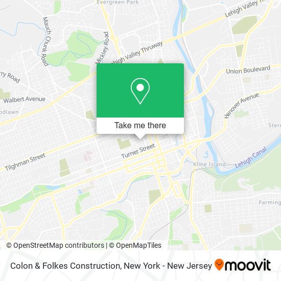 Colon & Folkes Construction map