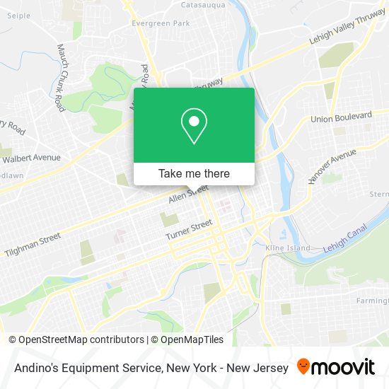 Andino's Equipment Service map