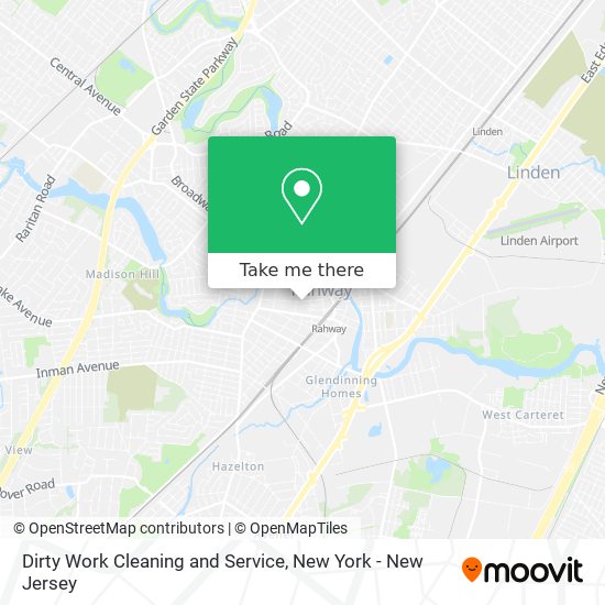 Dirty Work Cleaning and Service map