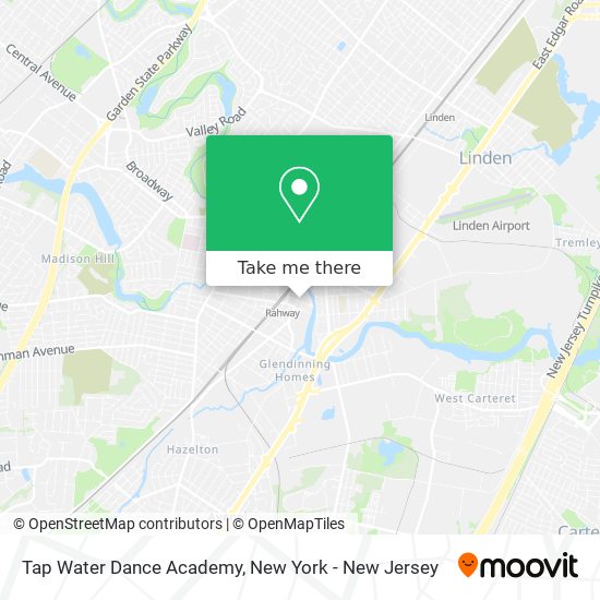 Mapa de Tap Water Dance Academy