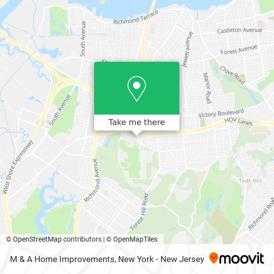 M & A Home Improvements map